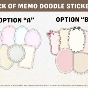junk journal pastel sticker set