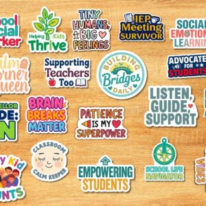 school social worker sticker pack waterproof vinyl decals
