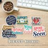 self care awareness stickers for laptop and bottle