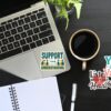 wellbeing vinyl stickers for journals and planners
