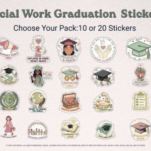 social work graduate gift sticker