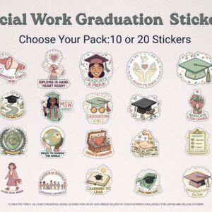 social work graduate gift sticker
