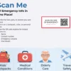 How emergency QR code sticker works from order to scan and contact caregiver
