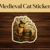 medieval cat sticker funny soup meme