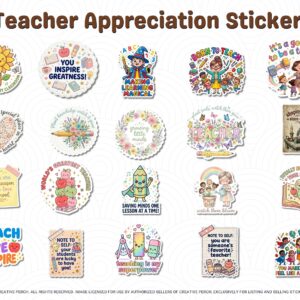 teacher appreciation sticker pack