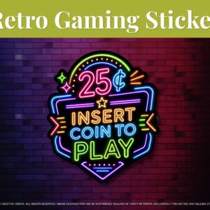 laminated retro gaming decal