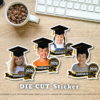 custom graduation photo stickers