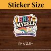 adult humor waterproof sticker
