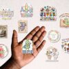 classroom themed die cut stickers