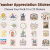 educator gift sticker pack aesthetic