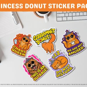 fantasy royal cat sticker pack