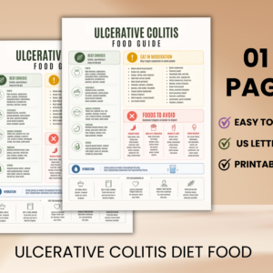Ulcerative colitis diet food list printable with eat limit avoid chart