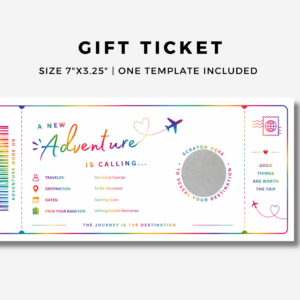 Custom Holiday Surprise Gift Scratch To Reveal Voucher Card
