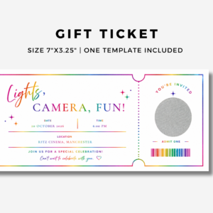 Personalised Scratch To Reveal Show Ticket